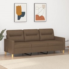 Trīsvietīgs dīvāns, brūns audums, 180 cm