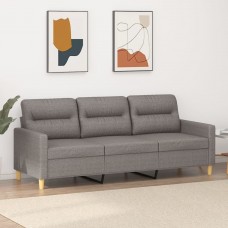 Trīsvietīgs dīvāns, pelēkbrūns audums, 180 cm