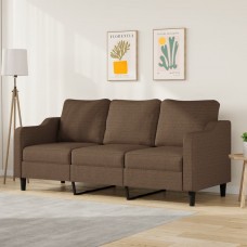 Trīsvietīgs dīvāns, brūns audums, 180 cm
