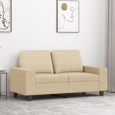Divvietīgs dīvāns, krēmkrāsas audums, 120 cm