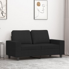 Divvietīgs dīvāns, melns audums, 120 cm