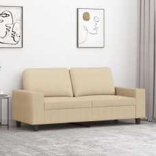 Divvietīgs dīvāns, krēmkrāsas audums, 140 cm
