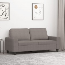 Divvietīgs dīvāns, pelēkbrūns audums, 140 cm