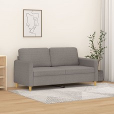 Divvietīgs dīvāns, pelēkbrūns audums, 140 cm