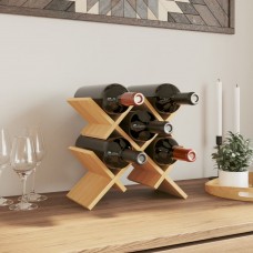 Vīna pudeļu plaukts 5 pudelēm, 41x15x25 cm, bambuss
