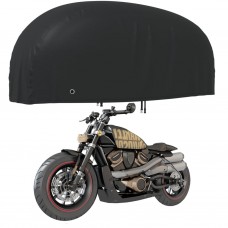 Motocikla pārsegs, melns, 230x95x125 cm, 210d, oksforda audums