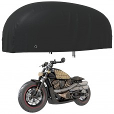 Motocikla pārsegs, melns, 295x110x140 cm, 210d, oksforda audums