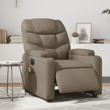 Elektrisks masāžas krēsls, atgāžams, kapučīno mākslīgā āda