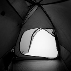 Kempinga telts 4 personām, balta, ūdensnecaurlaidīga, audums