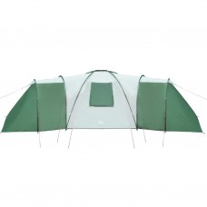 Ģimenes telts 12 personām, zaļa, ūdensnecaurlaidīga