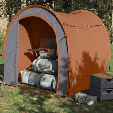 Uzglabāšanas telts, pelēka un oranža, 204x183x178 cm, 185t
