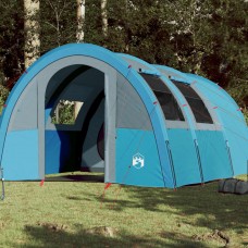 Kempinga telts, tuneļa, 4 personām, zila, ūdensnecaurlaidīga