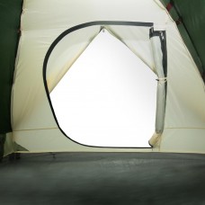 Kempinga telts 6 personām, zaļa, ūdensnecaurlaidīga