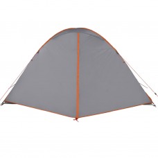 Kempinga telts 6 personām, pelēka, oranža, ūdensnecaurlaidīga