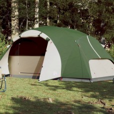 Kempinga telts 8 personām, zaļa, ūdensnecaurlaidīga