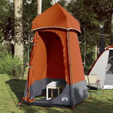 Privātuma telts, pelēka, oranža, 121x121x225 cm, 190t, tafts