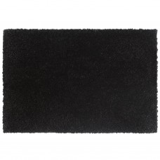 Durvju paklājs, 5 gab., melns, 40x60 cm, pūkaina kokosa šķiedra