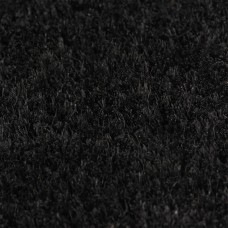 Durvju paklājs, melns, 100x300 cm, pūkaina kokosa šķiedra