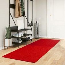 Paklājs huarte, īsa spalva, mīksts, mazgājams sarkans 80x250 cm