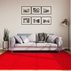 Paklājs huarte, īsa spalva, mīksts, mazgājams sarkans 200x200cm