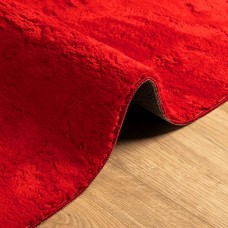 Paklājs huarte, īsa spalva, mīksts, mazgājams sarkans 240x240cm