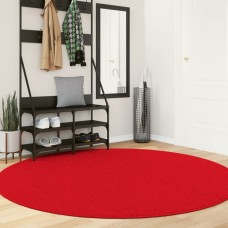 Paklājs huarte, īsa spalva, mīksts, mazgājams, sarkans, ø 200cm