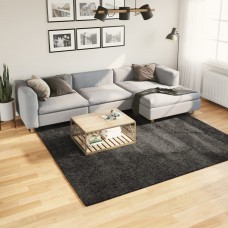 Paklājs, 240x240 cm, shaggy, moderns, antracītpelēks