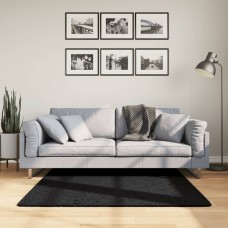 Paklājs, 120x120 cm, shaggy, moderns, melns