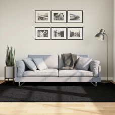 Paklājs, 160x230 cm, shaggy, moderns, melns