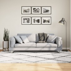 Paklājs pamplona, 160x230cm, shaggy, moderns krēmkrāsu un melns