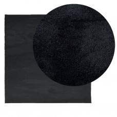 Paklājs oviedo, īsa spalva, melns, 240x240 cm