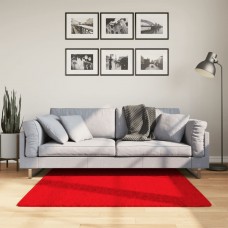 Paklājs oviedo, īsa spalva, sarkans, 120x120 cm