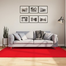 Paklājs oviedo, īsa spalva, sarkans, 140x200 cm