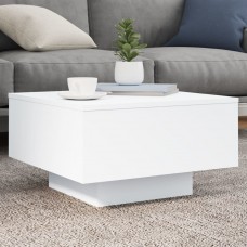 Kafijas galdiņš ar led, balts, 55x55x31 cm