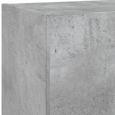 Tv skapītis ar led apgaismojumu, betona pelēks, 40,5x30x90 cm