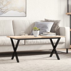 Kafijas galdiņa kājas, 70x30x43 cm, x-forma rāmis, čuguns