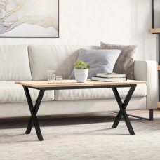 Kafijas galdiņa kājas, 90x30x43 cm, x-forma rāmis, čuguns