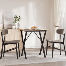 Virtuves galda kājas, x-forma, 60x40x73 cm, čuguns