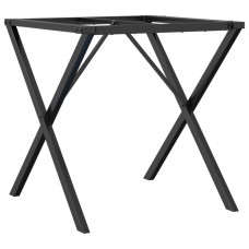 Virtuves galda kājas, x-forma, 60x60x73 cm, čuguns