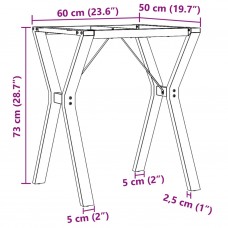 Virtuves galda kājas, y-forma, 60x50x73 cm, čuguns