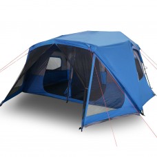 Kempinga telts 10 personām, zila, ūdensnecaurlaidīga