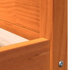 Suņu gulta, vaska brūna, 105,5x75,5x28 cm, priedes masīvkoks