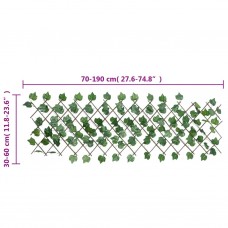 Mākslīgo vīnogulāju špalera, paplašināma, 5 gb., zaļa, 190x60cm