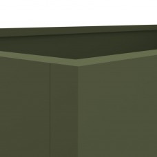 Puķu kaste, olīvzaļa, 62x30x29 cm, auksti velmēts tērauds