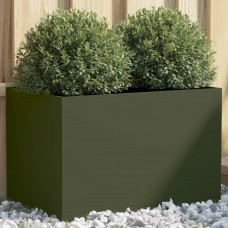 Puķu kaste, olīvzaļa, 62x40x39 cm, auksti velmēts tērauds