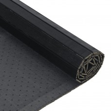 Paklājs, taisnstūra forma, melns, 60x500 cm, bambuss