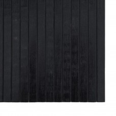 Paklājs, taisnstūra forma, melns, 60x500 cm, bambuss