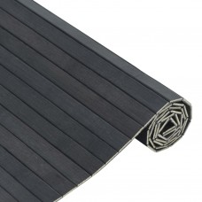 Paklājs, taisnstūra forma, pelēks, 100x100 cm, bambuss