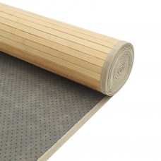 Paklājs, taisnstūra forma, dabīga krāsa, 70x500 cm, bambuss