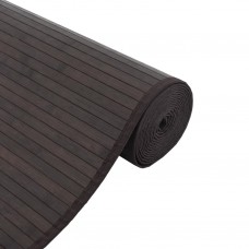 Paklājs, taisnstūra forma, tumši brūns, 70x500 cm, bambuss